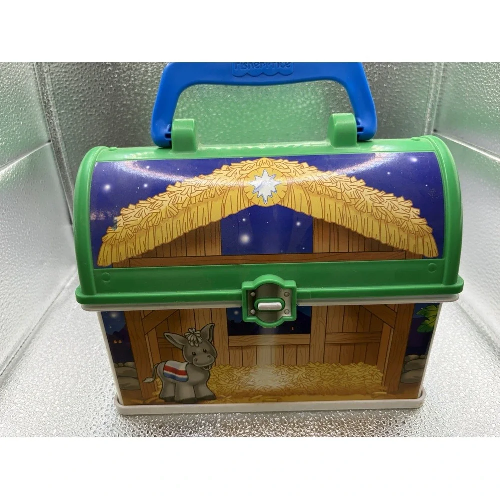 Fisher-Price Little People On-the-Go Nativity Storage Case only Lunch Box Style